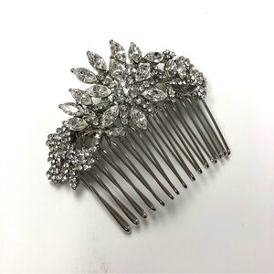BRIDAL crystal silver hair jewelers comb NEW Wedding Hair Updo